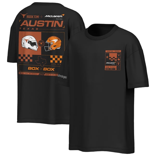 Men’s Outerstuff Black Texas Longhorns x McLaren Head 2 Head T-Shirt