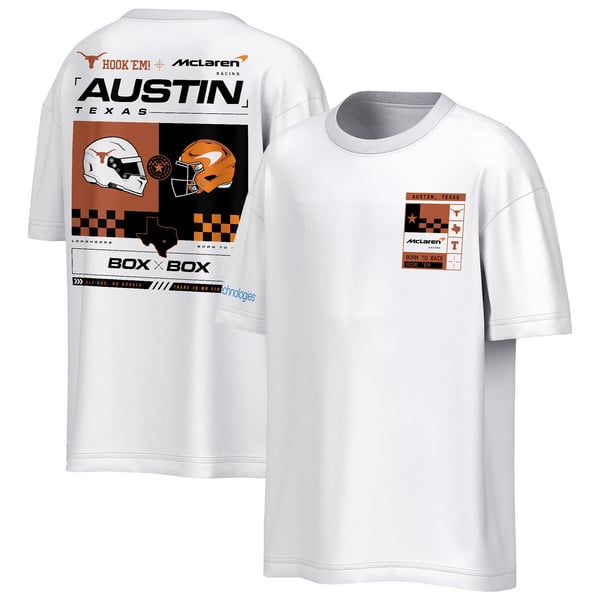Men’s Outerstuff White Texas Longhorns x McLaren Head 2 Head Long Sleeve T-Shirt
