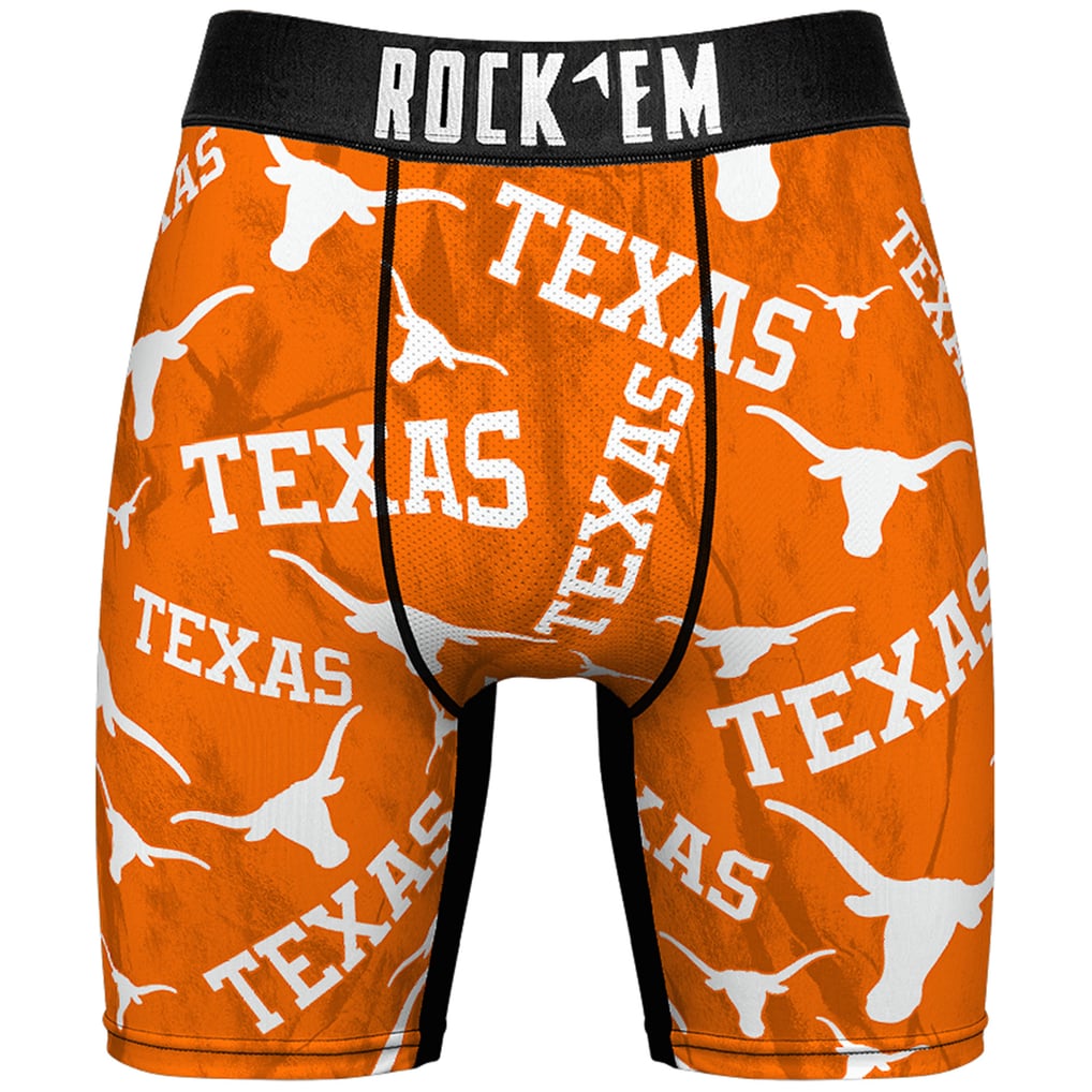 Men's Rock Em Socks Texas Longhorns All-Over Underwear and Crew Socks ...