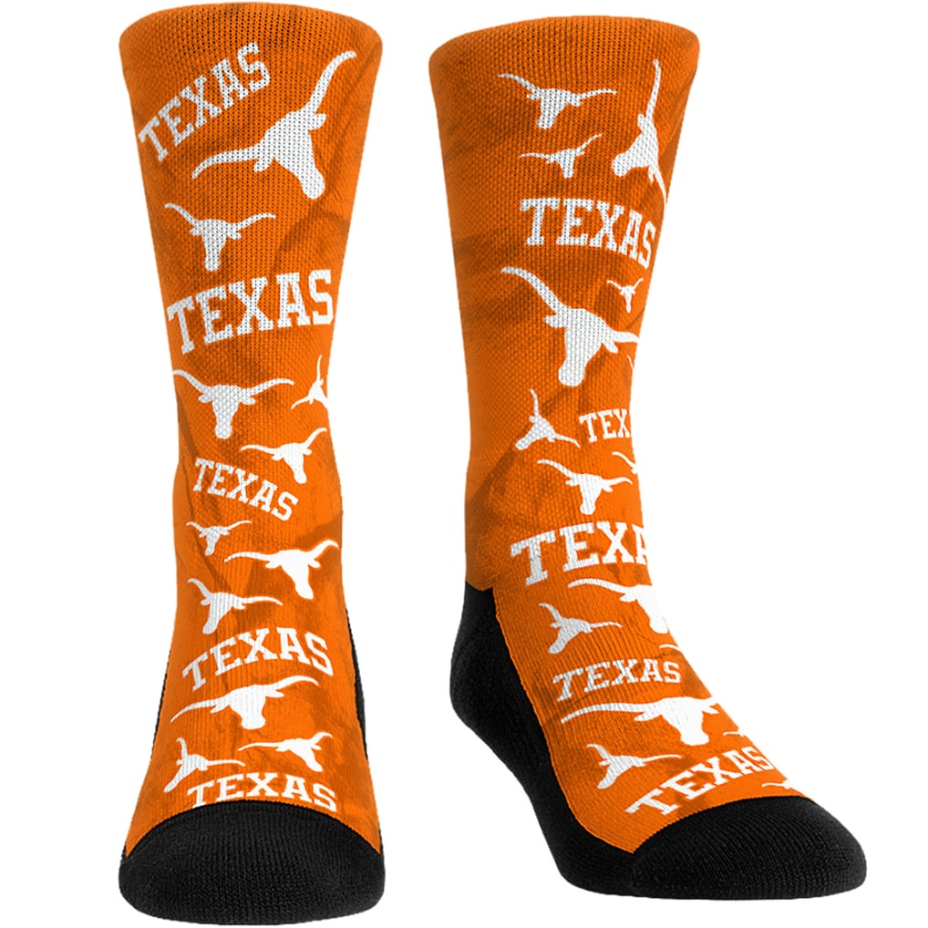 Men's Rock Em Socks Texas Longhorns All-Over Underwear and Crew Socks ...