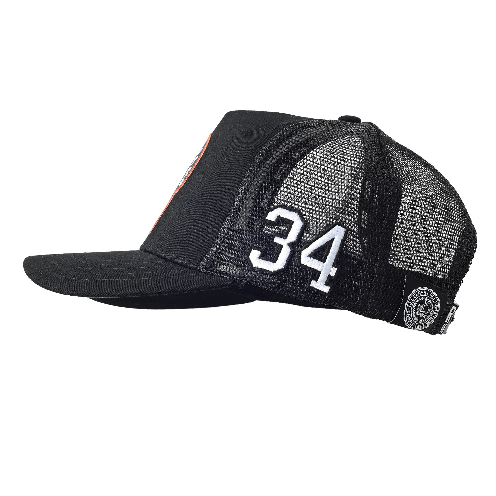 Men's Roots of Fight x Texas Longhorns x Ricky Williams Black #34 Trucker Adjustable Hat