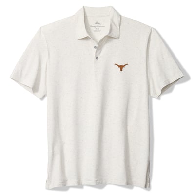 Texas Longhorns Tommy Bahama Palm Dunes IslandZone Polo - White