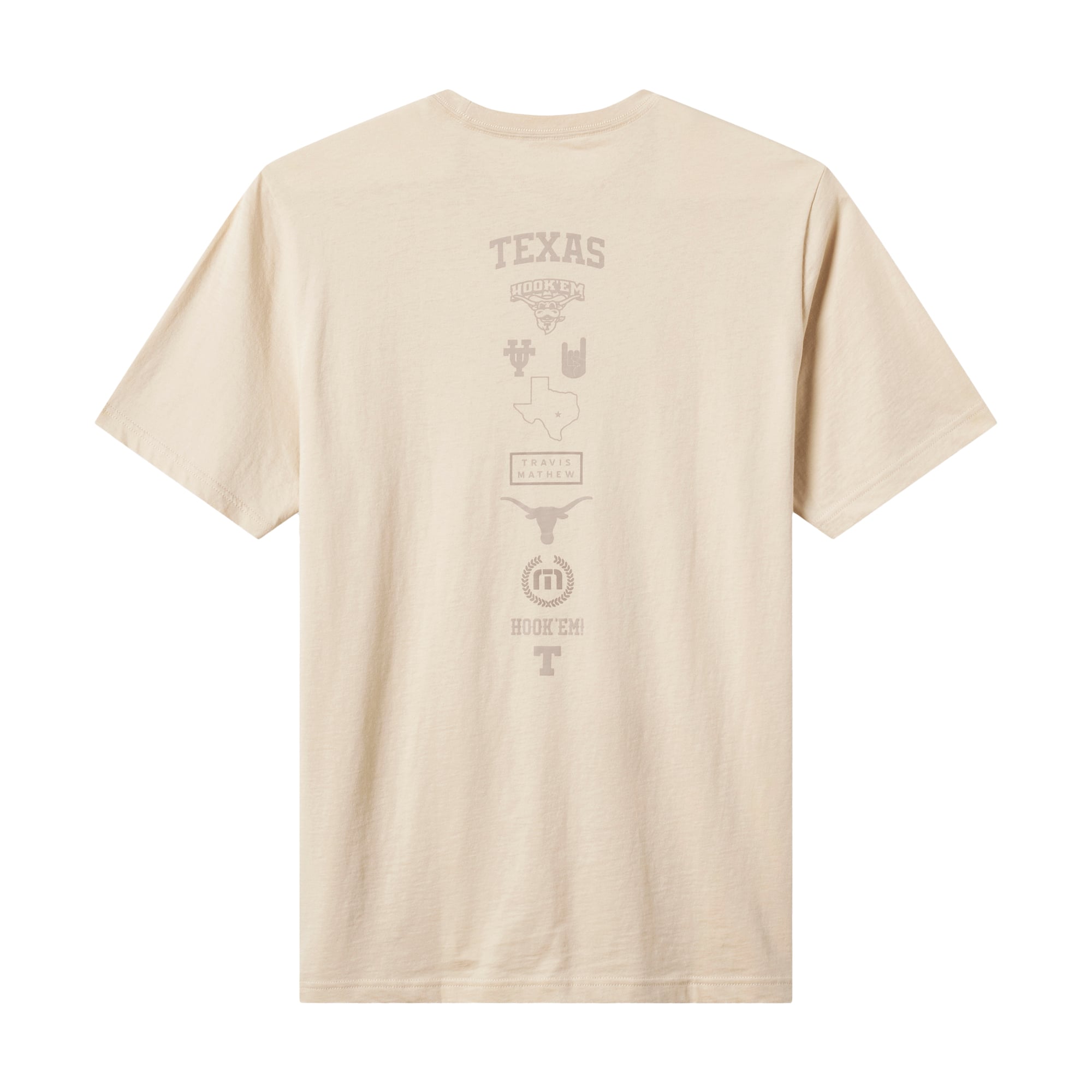 T-shirt universitaire TravisMathew Tan Texas Longhorns pour homme