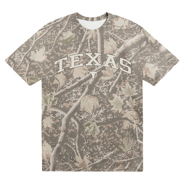 Men’s Uscape Apparel Camo Texas Longhorns Back Bay Heavyweight T-Shirt
