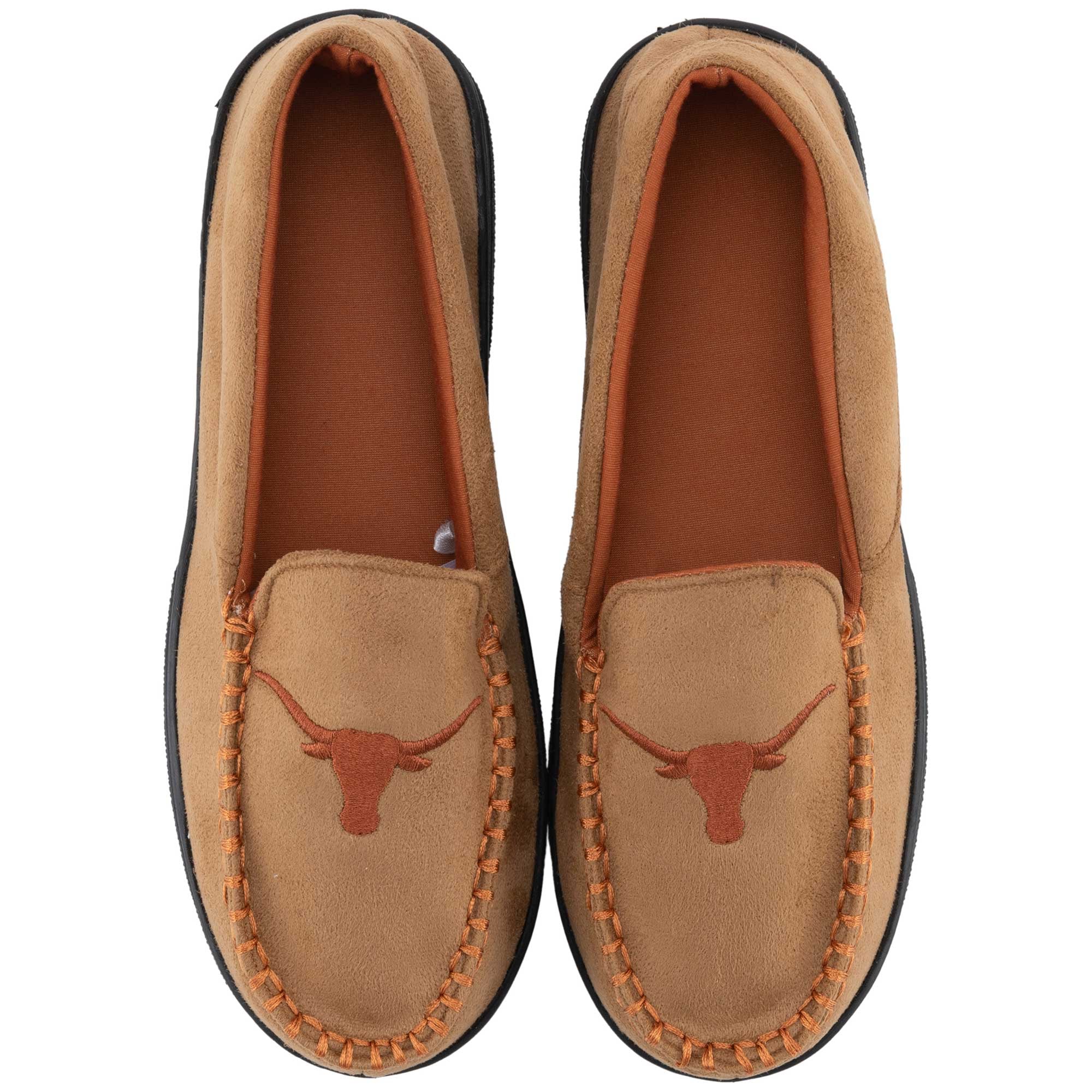 Chaussons mocassins ZooZatz Texas Longhorns pour hommes