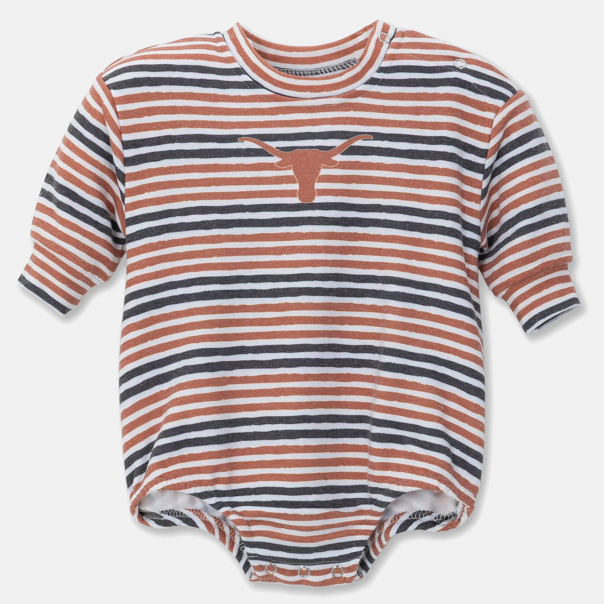 Newborn & Infant ZooZatz Texas Orange Longhorns Cozy Fleece Bodysuit