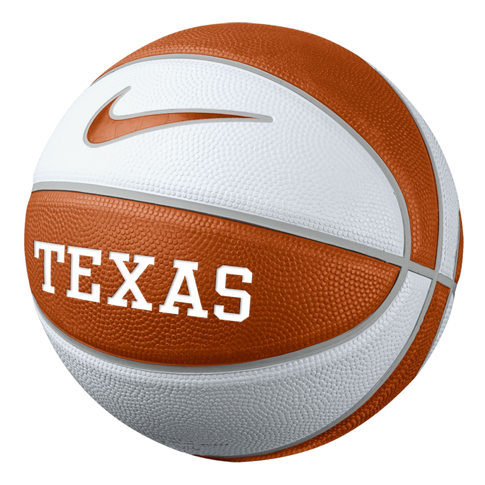 Ballon de basket-ball d'entraînement en caoutchouc Nike Texas Longhorns