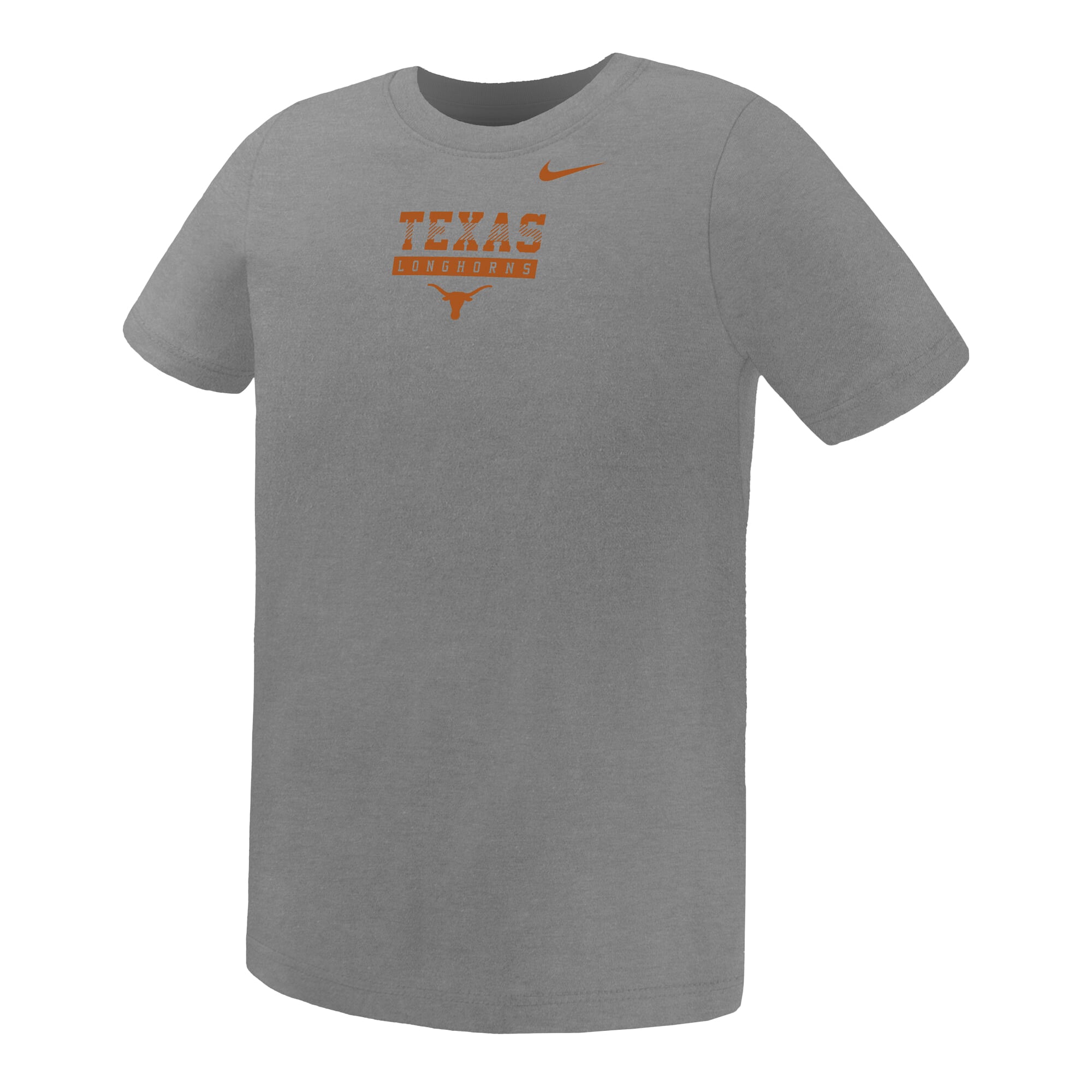 Preschool Nike Gray Texas Longhorns Name Bar Legend Dri-FIT T-Shirt