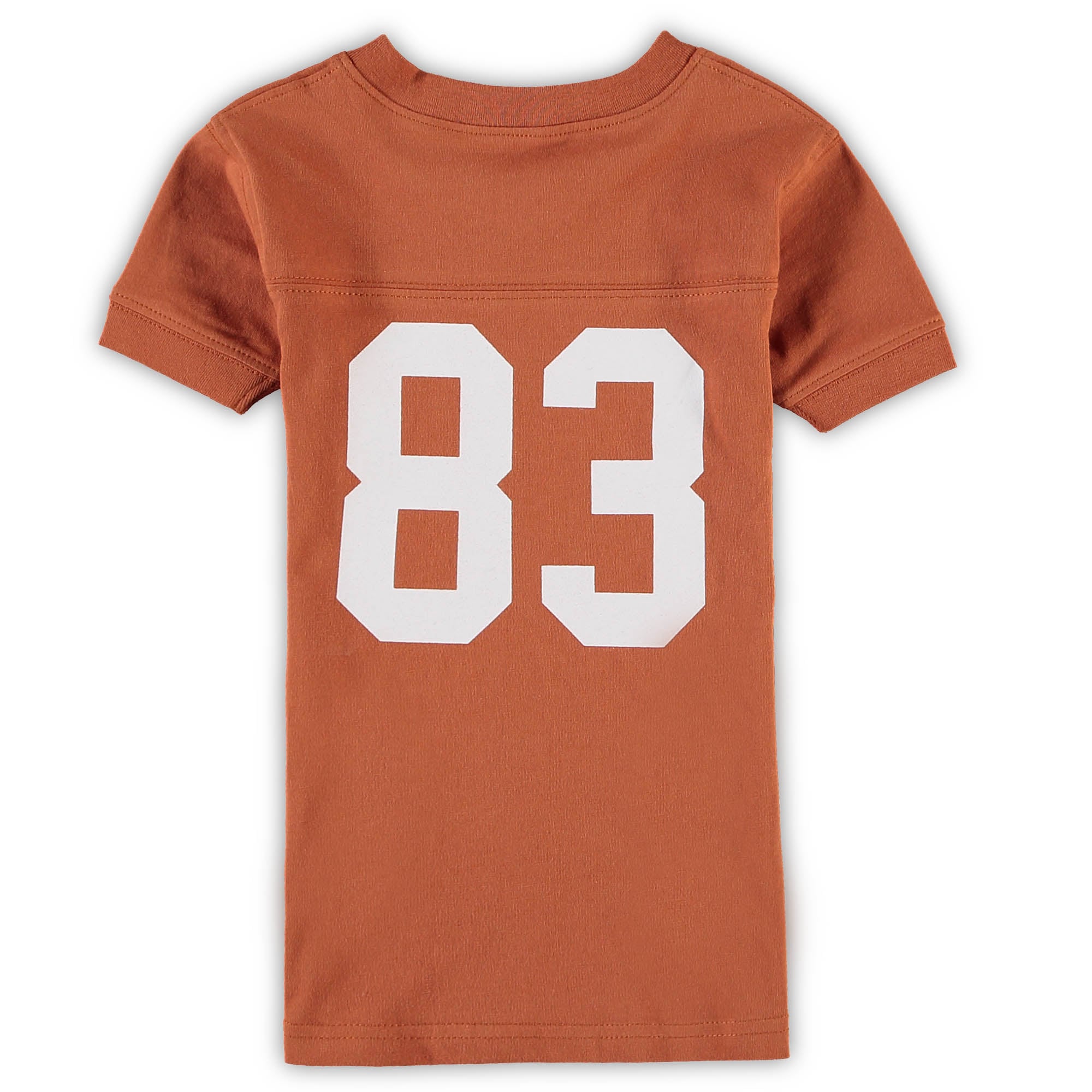Ensemble pyjama Wes & Willy Texas Orange Longhorns à col en V pour enfants d'âge préscolaire