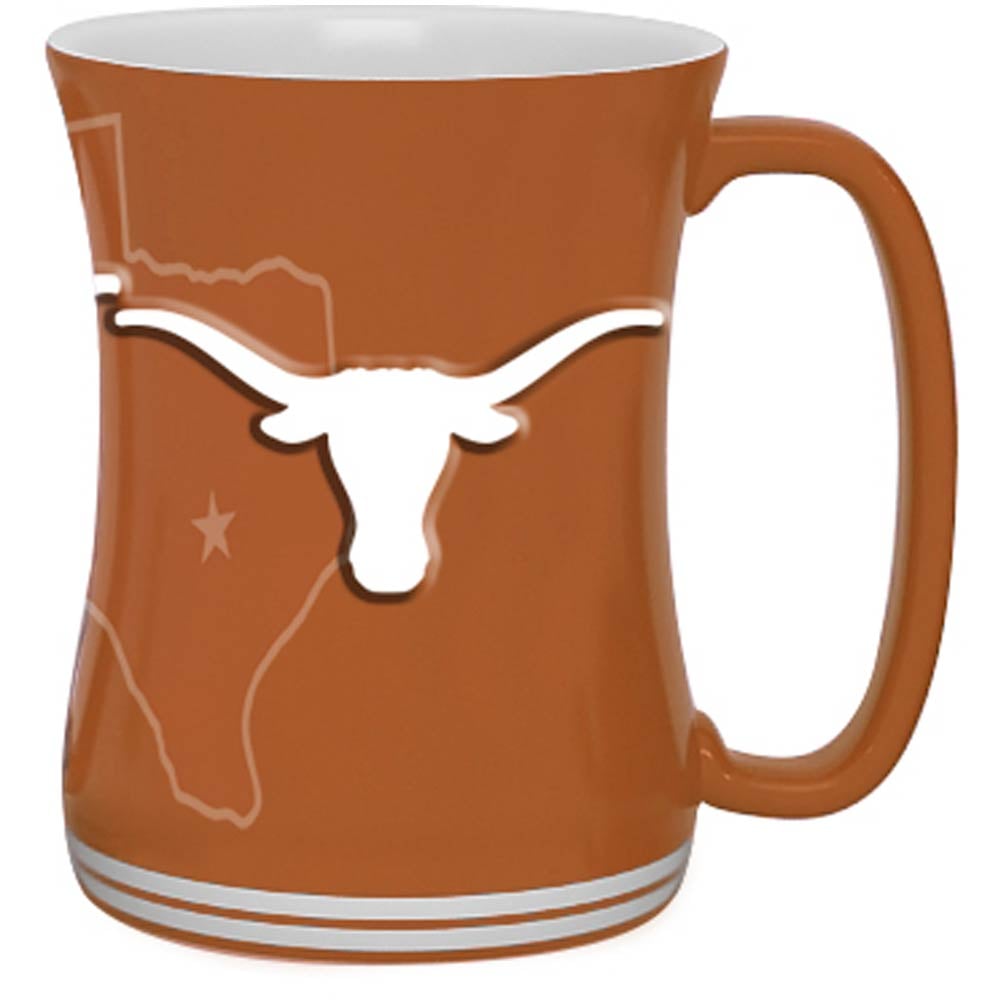 Mug de barista sculpté Texas Longhorns 473 ml (16 oz).