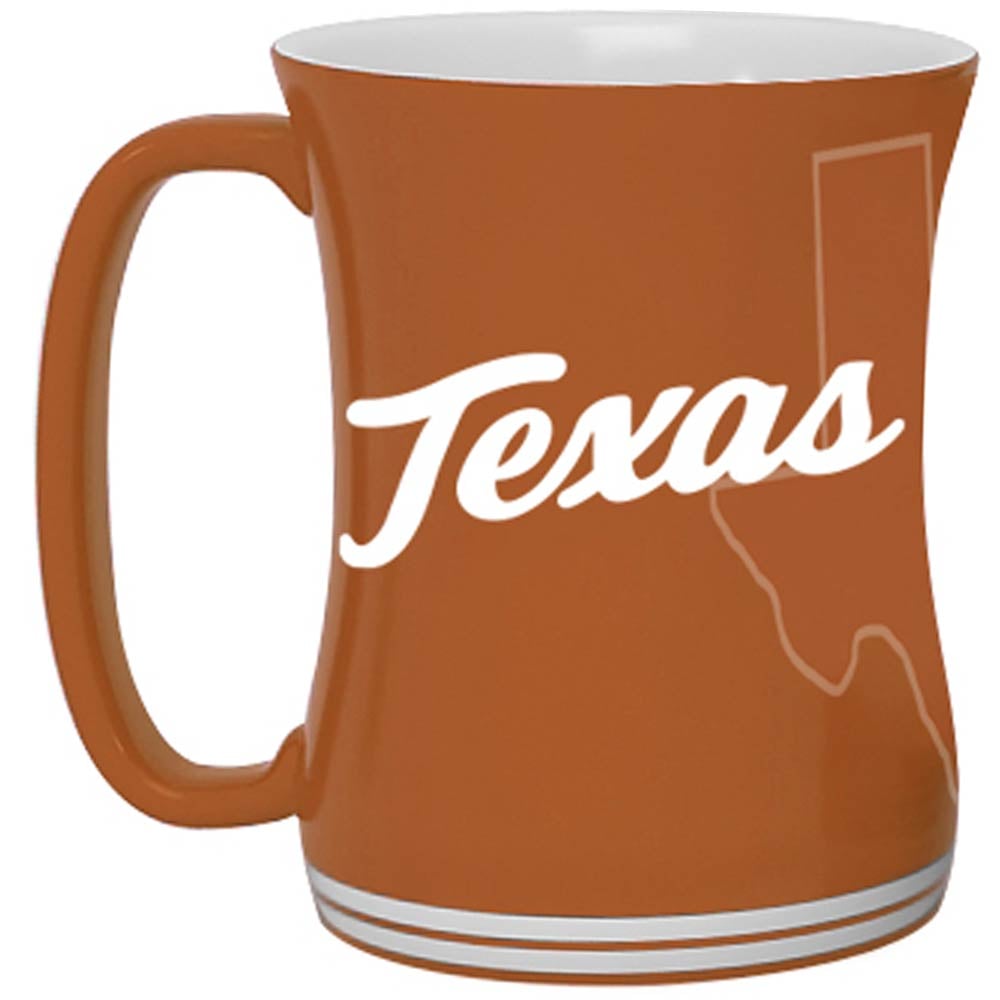 Mug de barista sculpté Texas Longhorns 473 ml (16 oz).