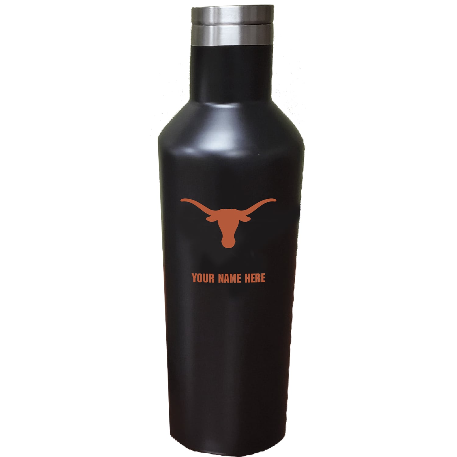 Texas Longhorns 17oz. Personalized Stainless Steel Infinity Bottle