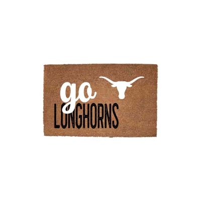 Texas Longhorns 20" x 30" Go Team Coir Door Mat
