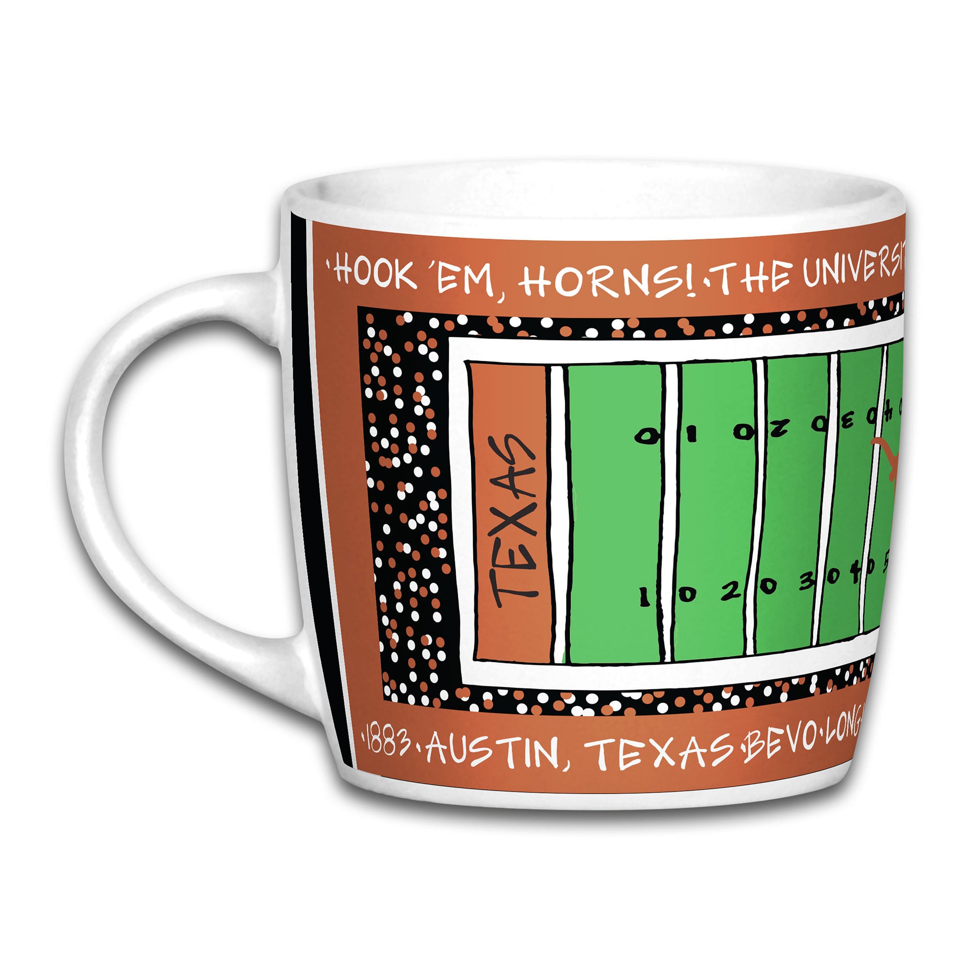 Mug de stade Texas Longhorns de 887 ml (30 oz).