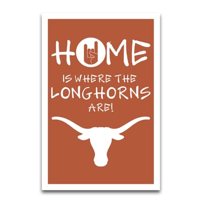 Drapeau de jardin Texas Longhorns 12" x 18"