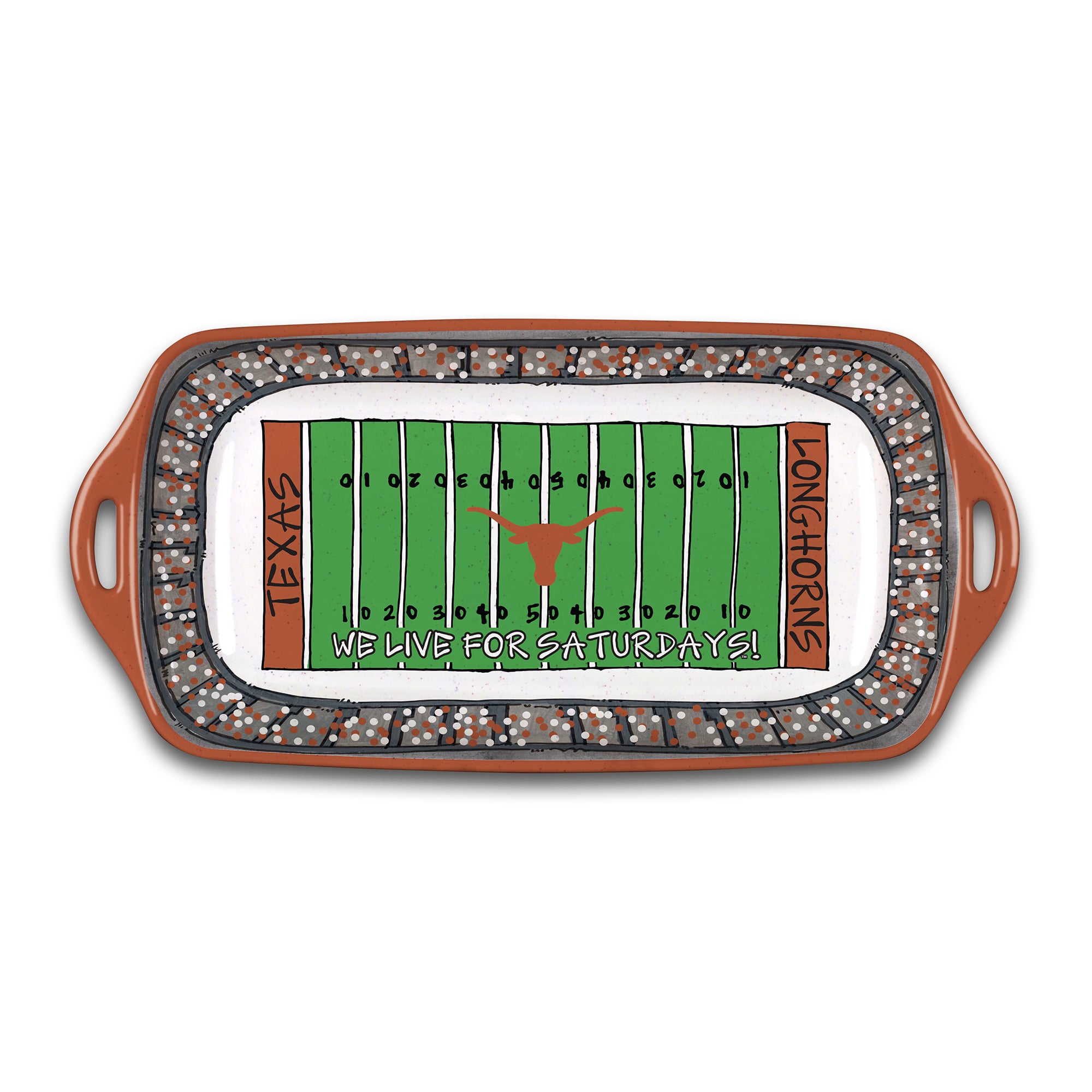 Plateau de stade en mélamine Texas Longhorns