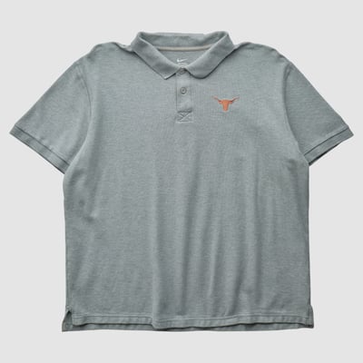 Texas Longhorns Nike 2010s Polo - Heather Gray - 2XL by Fanatics Real Vintage