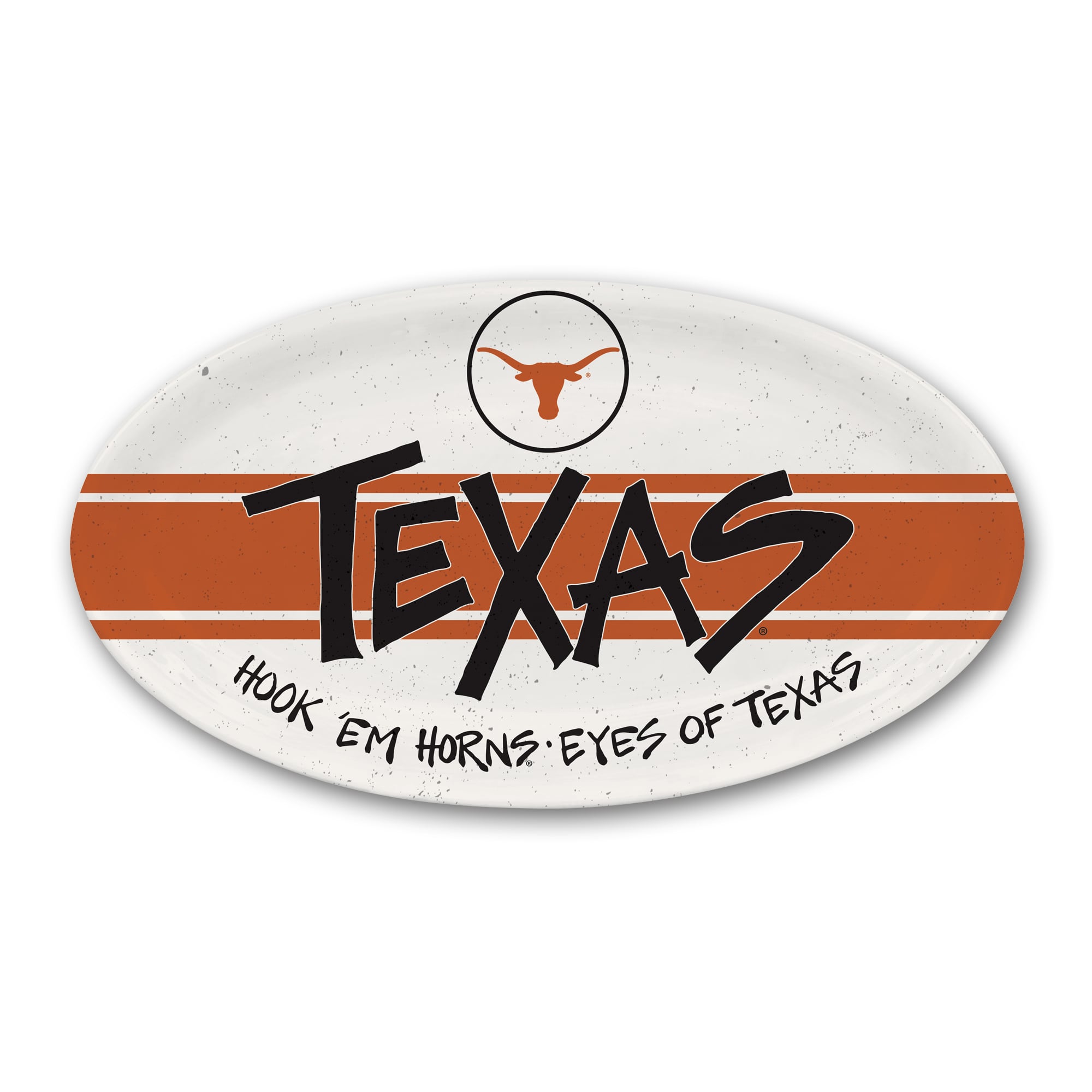 Plat de cuisine ovale Texas Longhorns