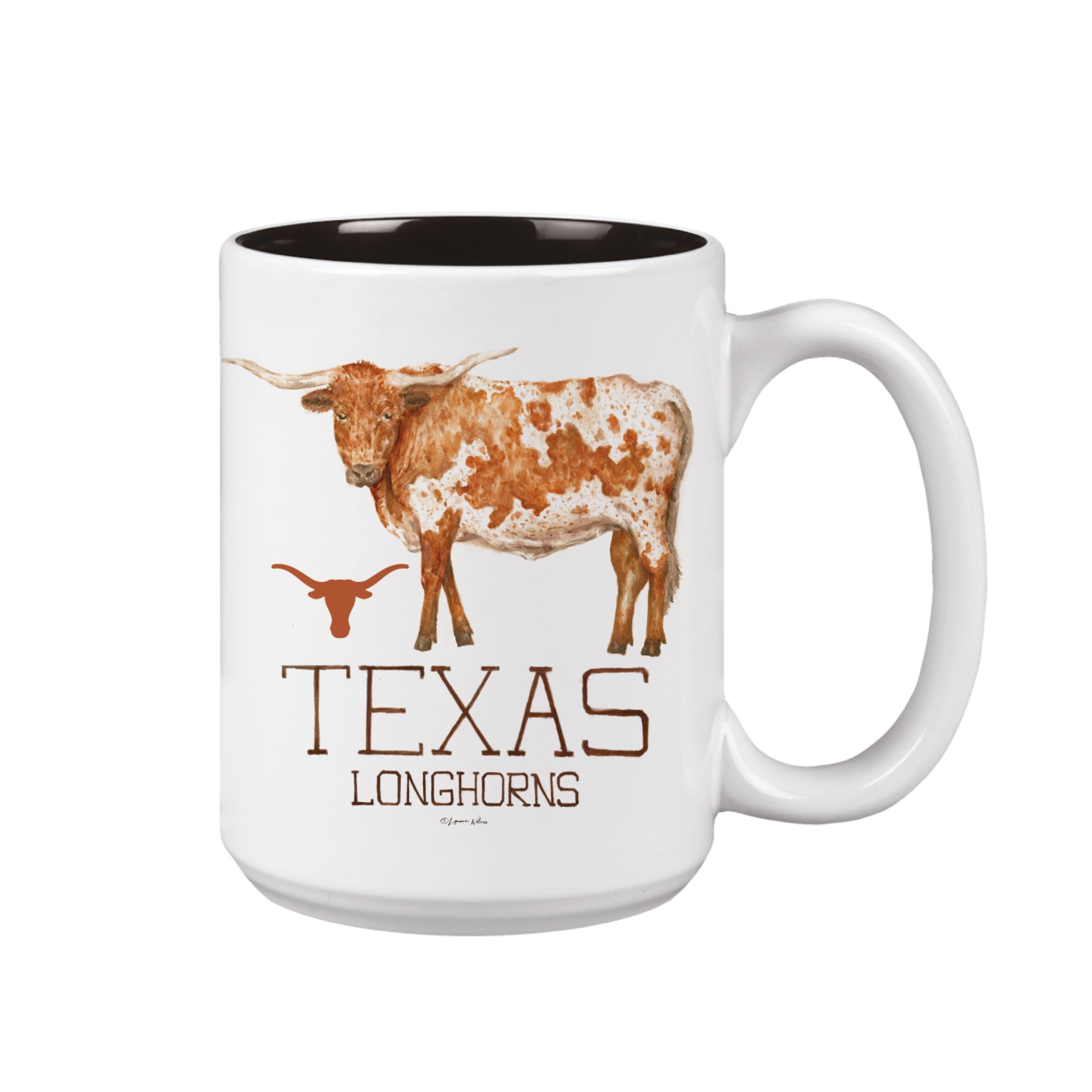 Texas Longhorns Two-Piece 15oz. Laura Wilcox Mascot Mug Set