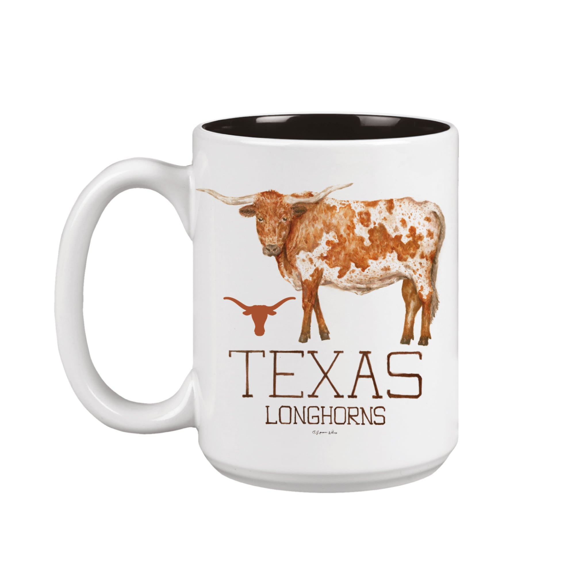Texas Longhorns Two-Piece 15oz. Laura Wilcox Mascot Mug Set