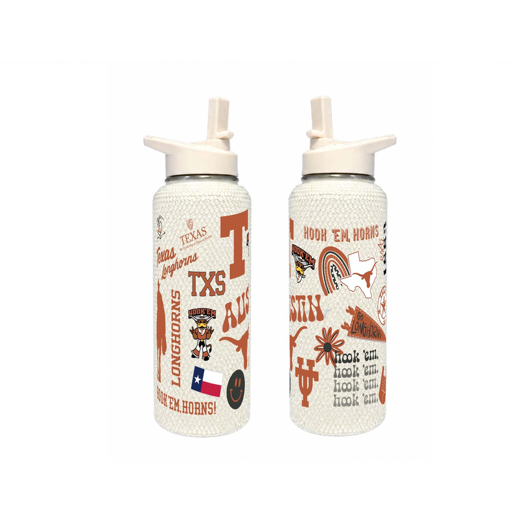 Bouteille Bling Quencher The Memory Company Texas Longhorns 34 oz