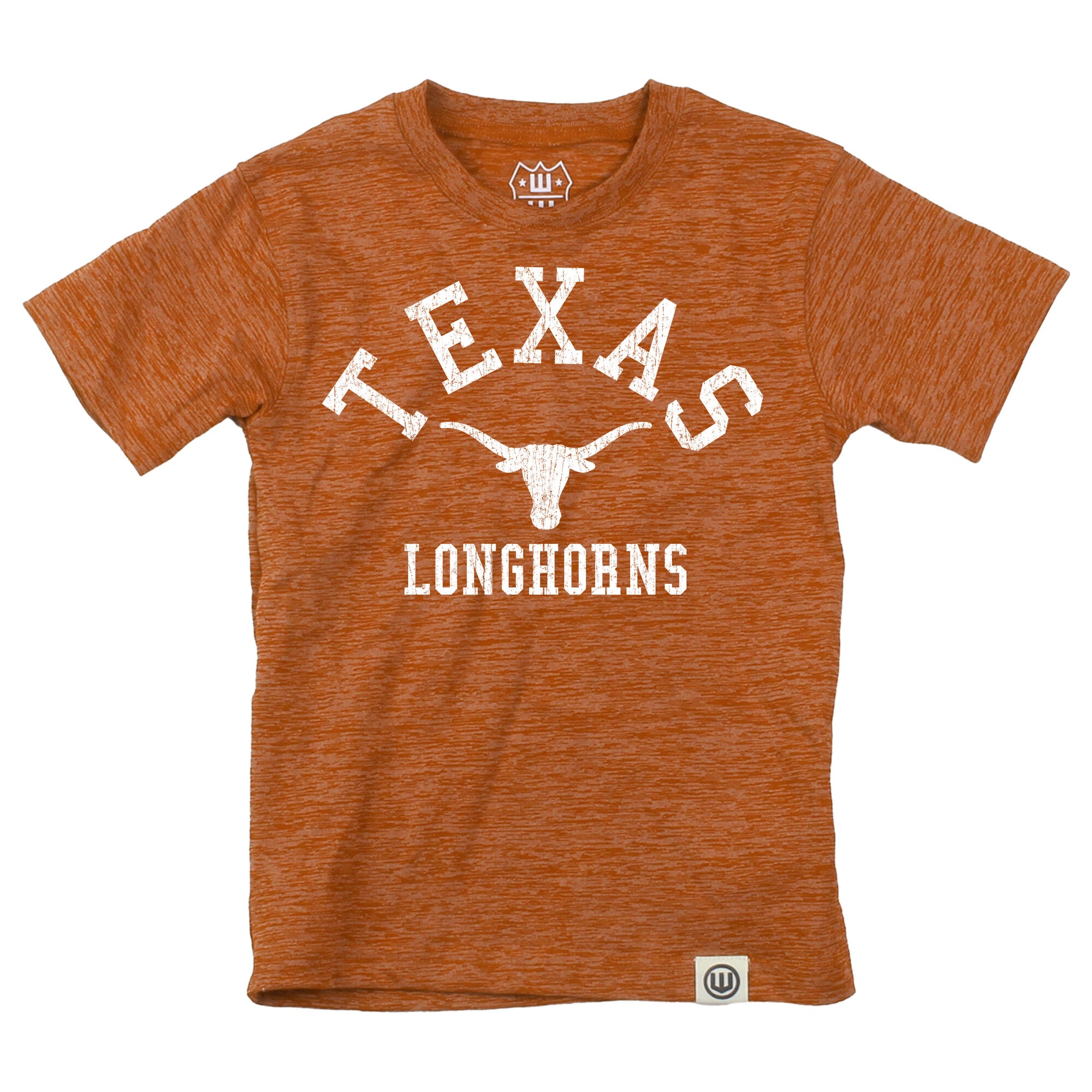 Ensemble t-shirt et short Wes & Willy Texas Orange Longhorns pour tout-petits, en laine nuageuse