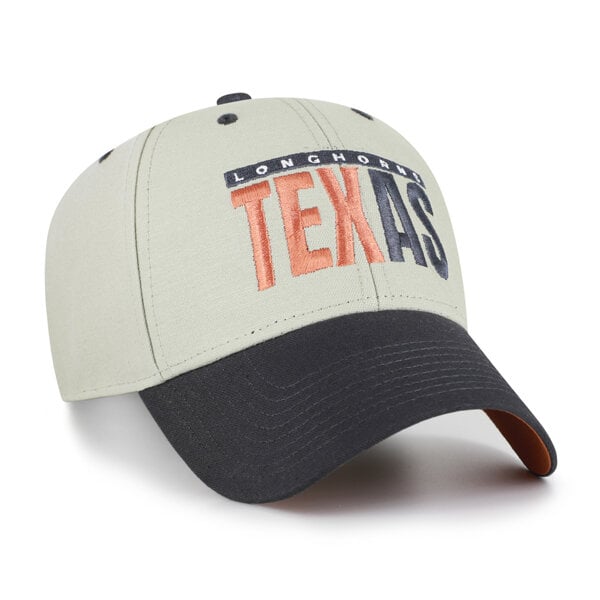 Casquette unisexe ajustable '47 Gris/Noir Texas Longhorns, inscription demi-bloc MVP