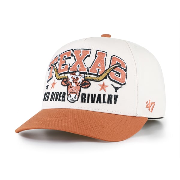 Unisex ’47 Natural/Texas Orange Texas Longhorns Red River Rivalry Hitch Adjustable Hat