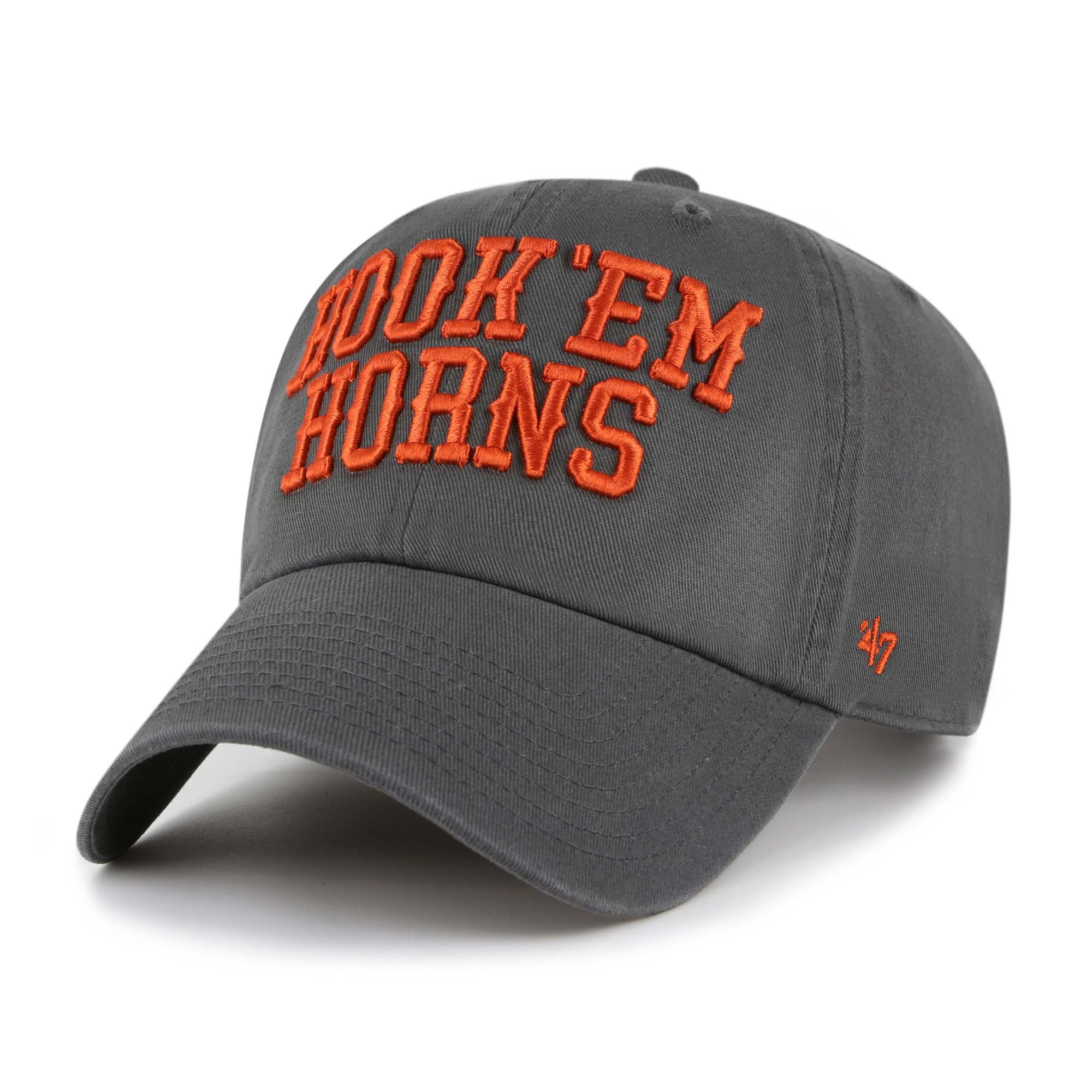 Unisex '47  Texas Longhorns Charcoal Clean Up Adjustable Hat