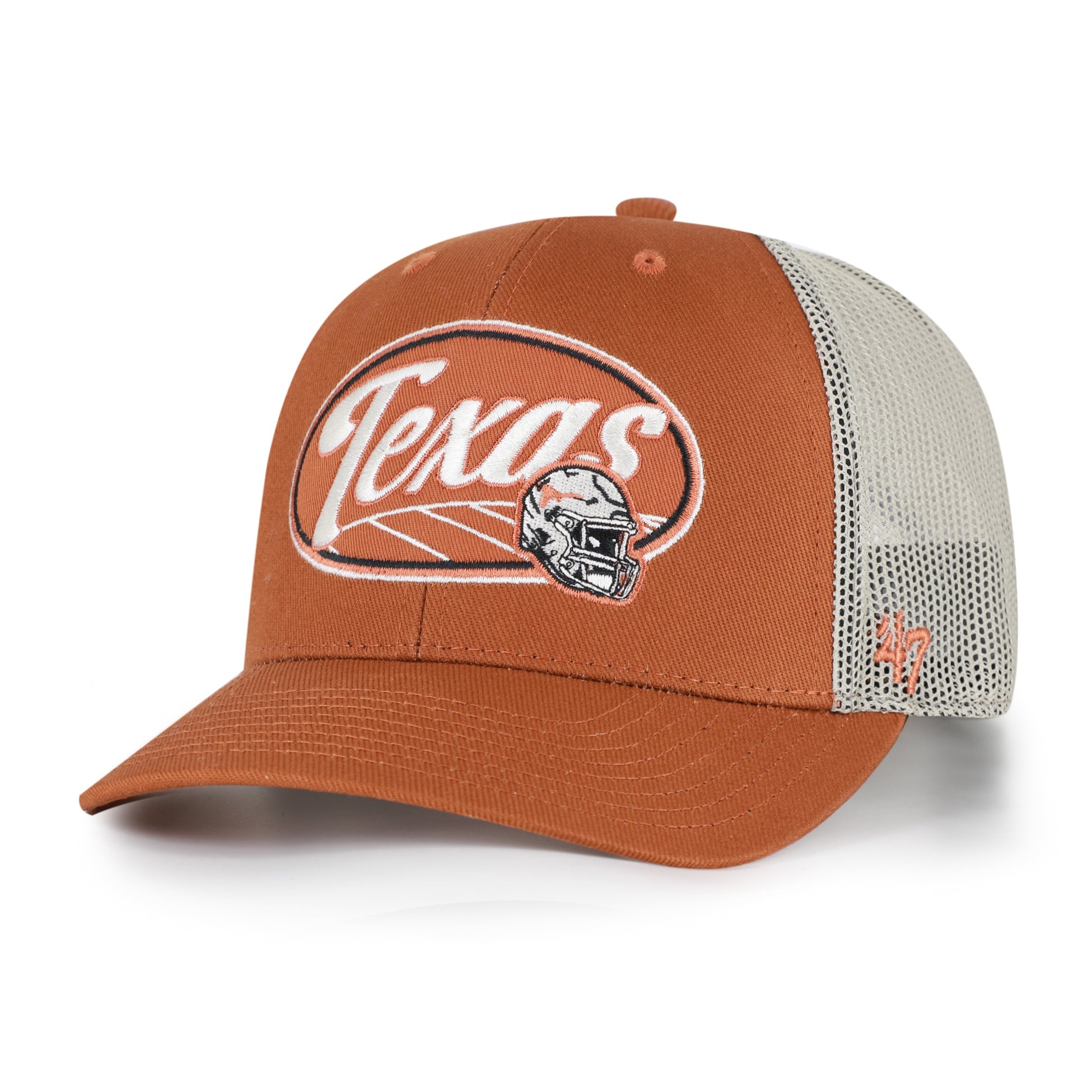 Casquette trucker unisexe '47 Texas Orange Texas Longhorns Enfield ajustable