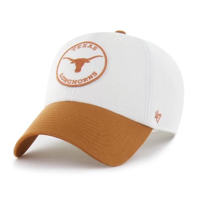 Texas Longhorns '47 Unisex Pique Patch Clean Up Adjustable Hat - White/Texas Orange