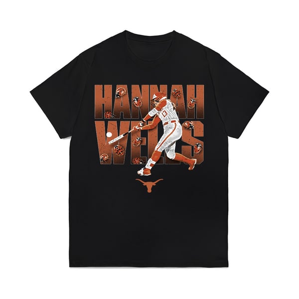 Unisex Athlete’s Thread Hannah Wells Black Texas Longhorns Ladybug T-Shirt