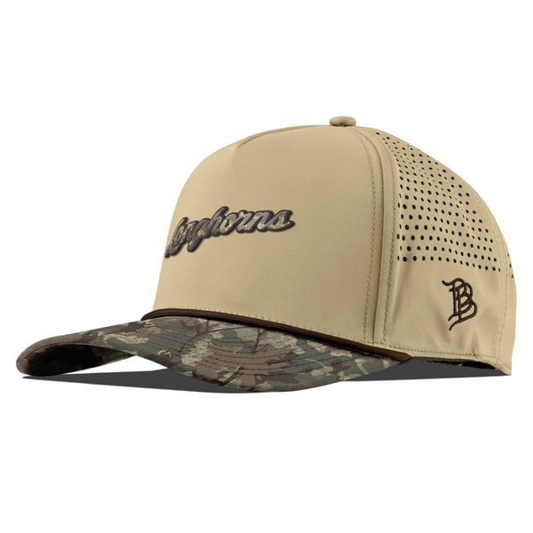 Unisex Branded Bills Tan Texas Longhorns Two-Tone Timber Camo Adjustable Hat