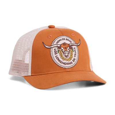 Texas Longhorns Howler Brothers Unisex Bevo Buckle Trucker Hat - Texas Orange/White