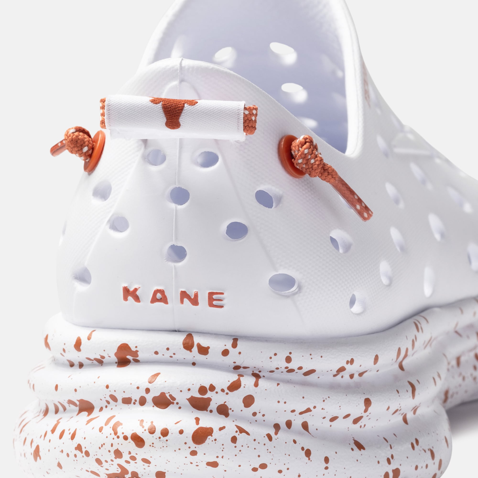 Chaussures unisexes Kane Footwear blanches à motifs Texas Longhorns