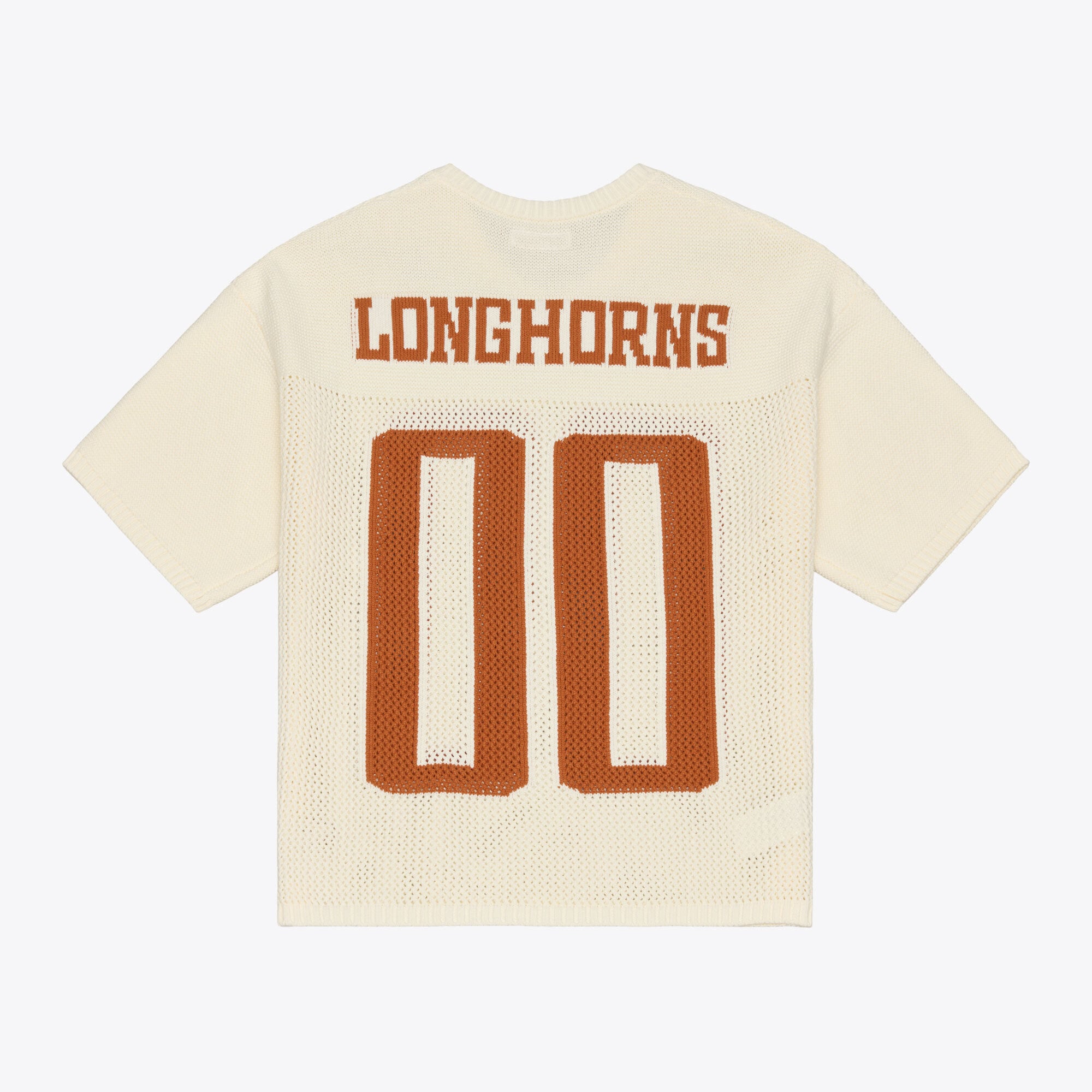 Unisex Mitchell & Ness Cream Texas Longhorns Retro Roots Sweater Jersey