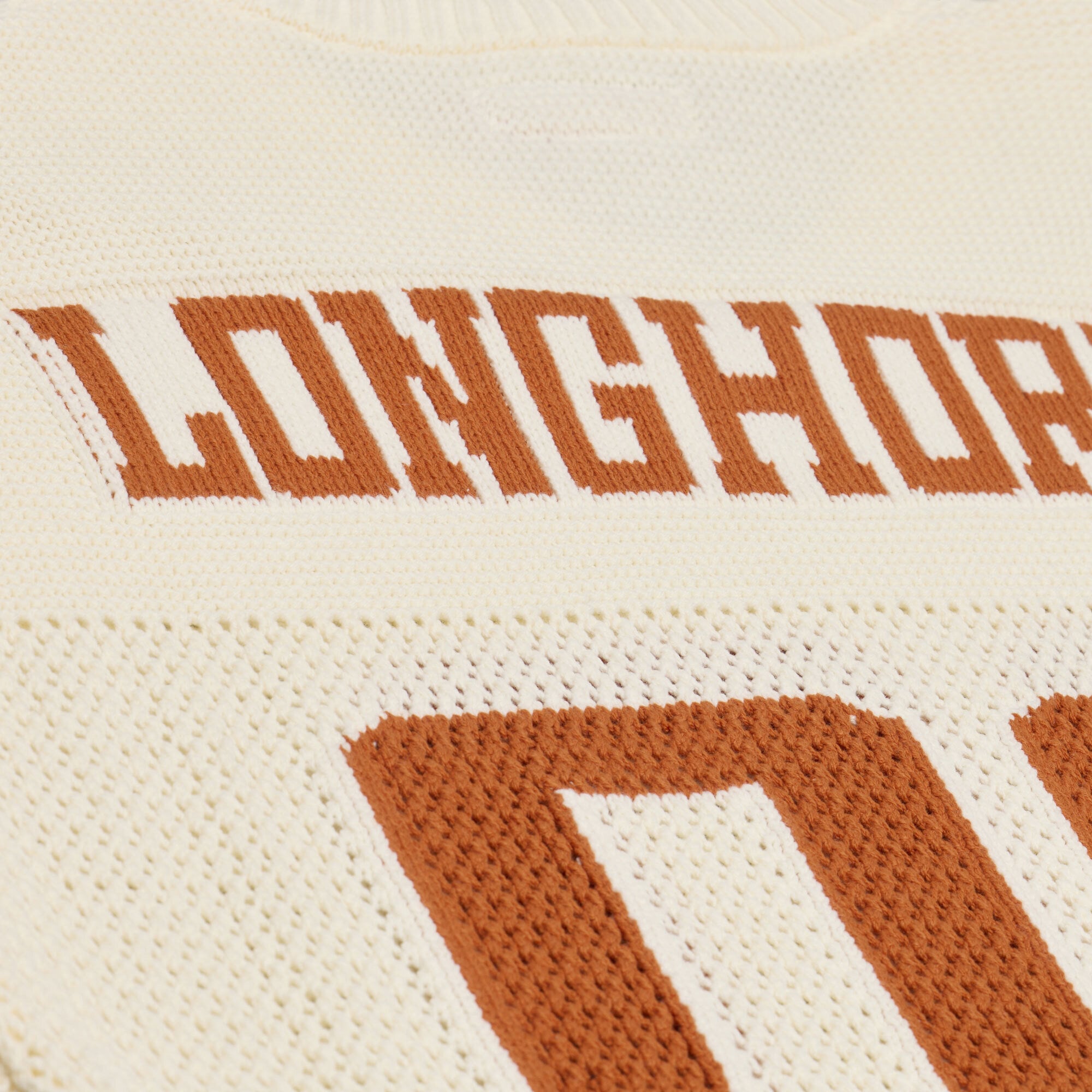 Unisex Mitchell & Ness Cream Texas Longhorns Retro Roots Sweater Jersey