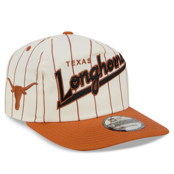 Unisex New Era Cream Texas Longhorns 19TWENTY Inline Pinstripe Adjustable Hat