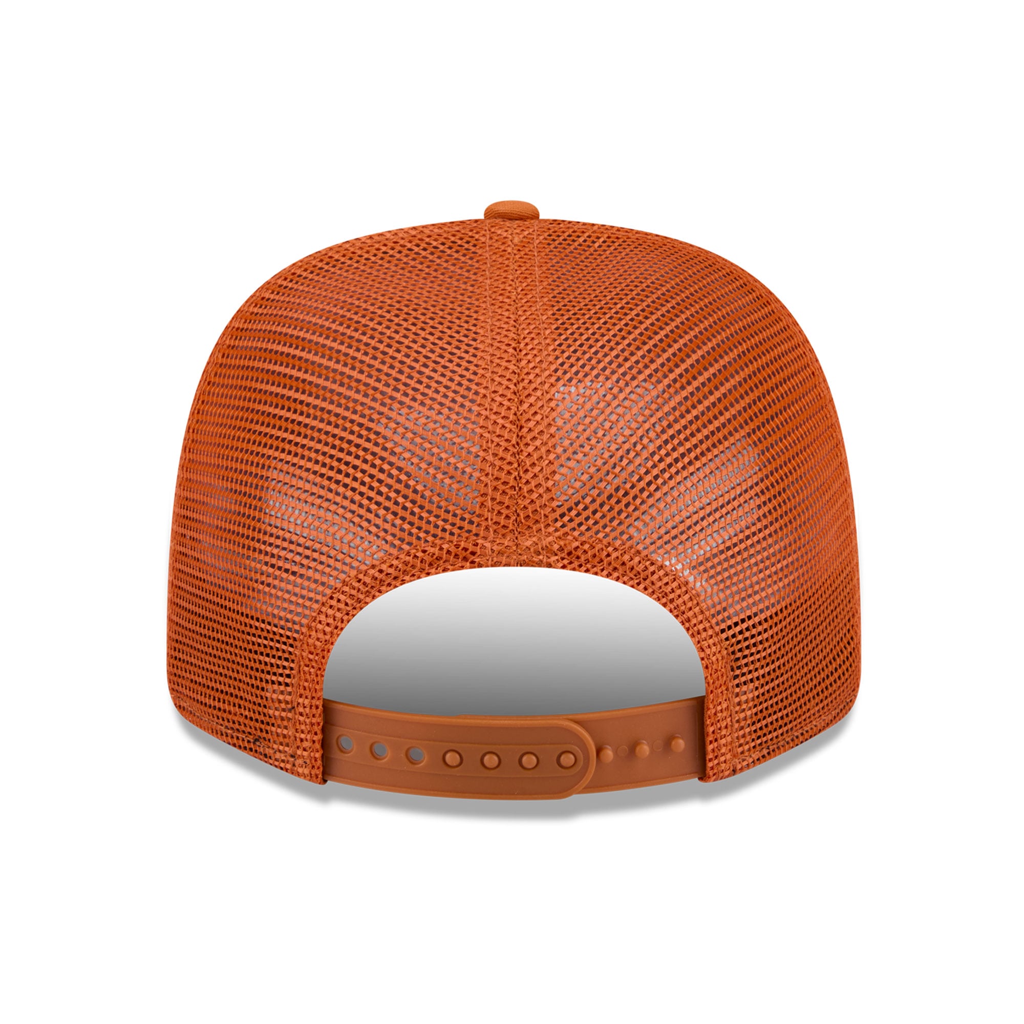 Casquette trucker unisexe New Era Texas Orange Texas Longhorns Inline Patch 9SEVENTY, ajustable