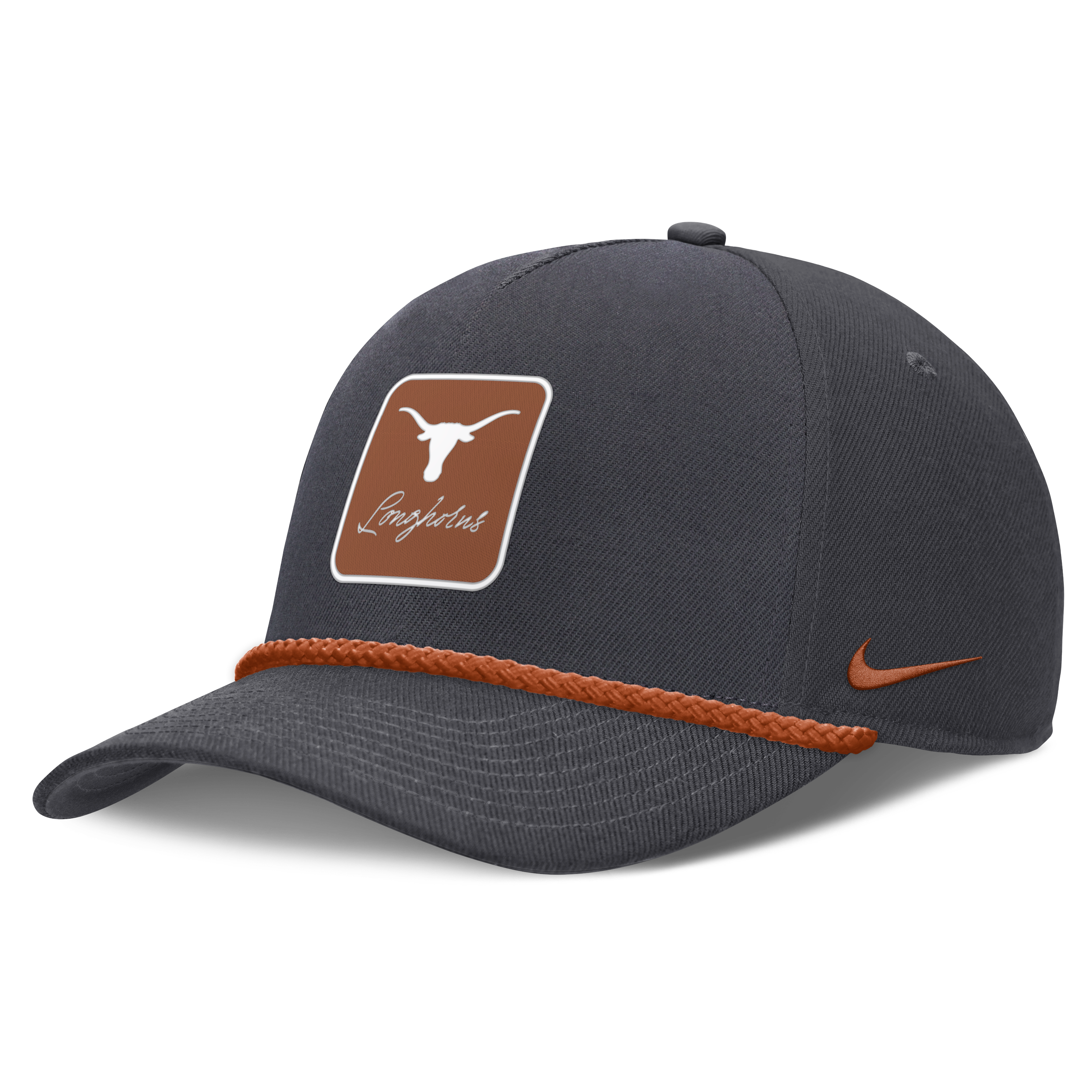 Casquette unisexe Nike anthracite Texas Longhorns à inscription et taille ajustable