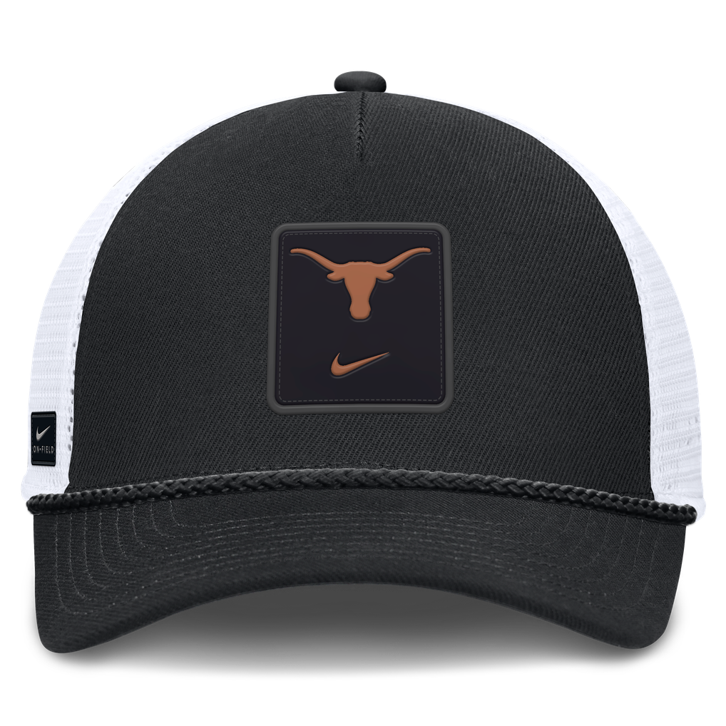 Unisex Nike Black Texas Longhorns 2026 On-Field Gameday Rope Trucker ...