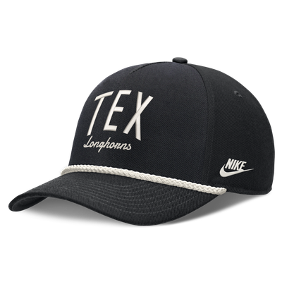 Texas Longhorns Nike Unisex Letter Rope Rise Adjustable Hat - Black