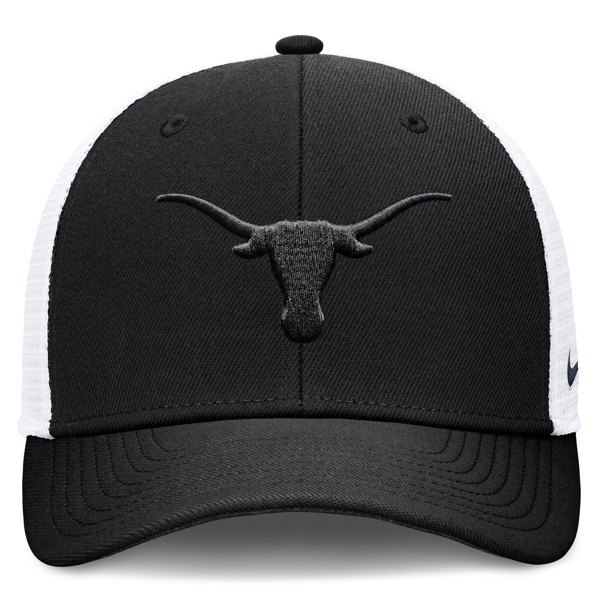 Casquette trucker unisexe Nike noire Texas Longhorns Tonal Dri-FIT Rise ajustable