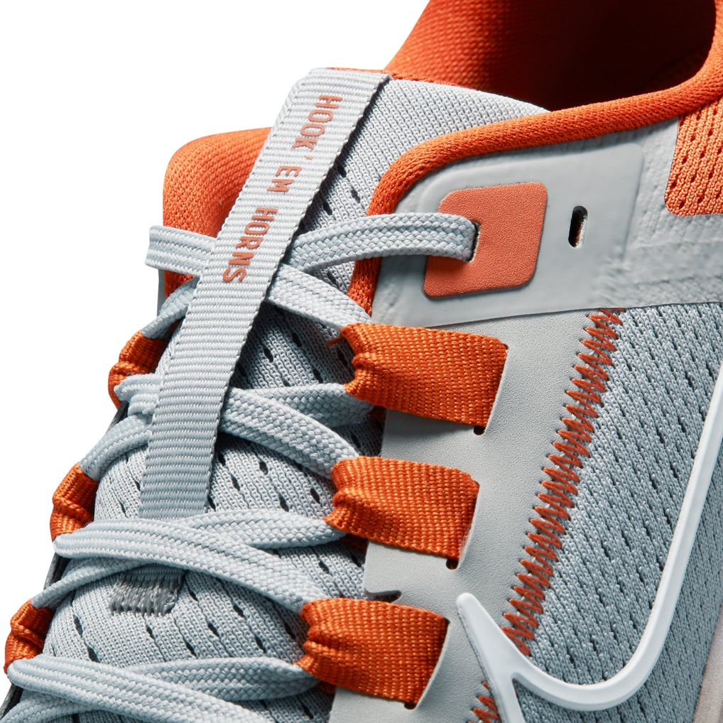 Unisex Nike Gray Texas Longhorns Zoom Pegasus 38 Running Shoe display picture 3