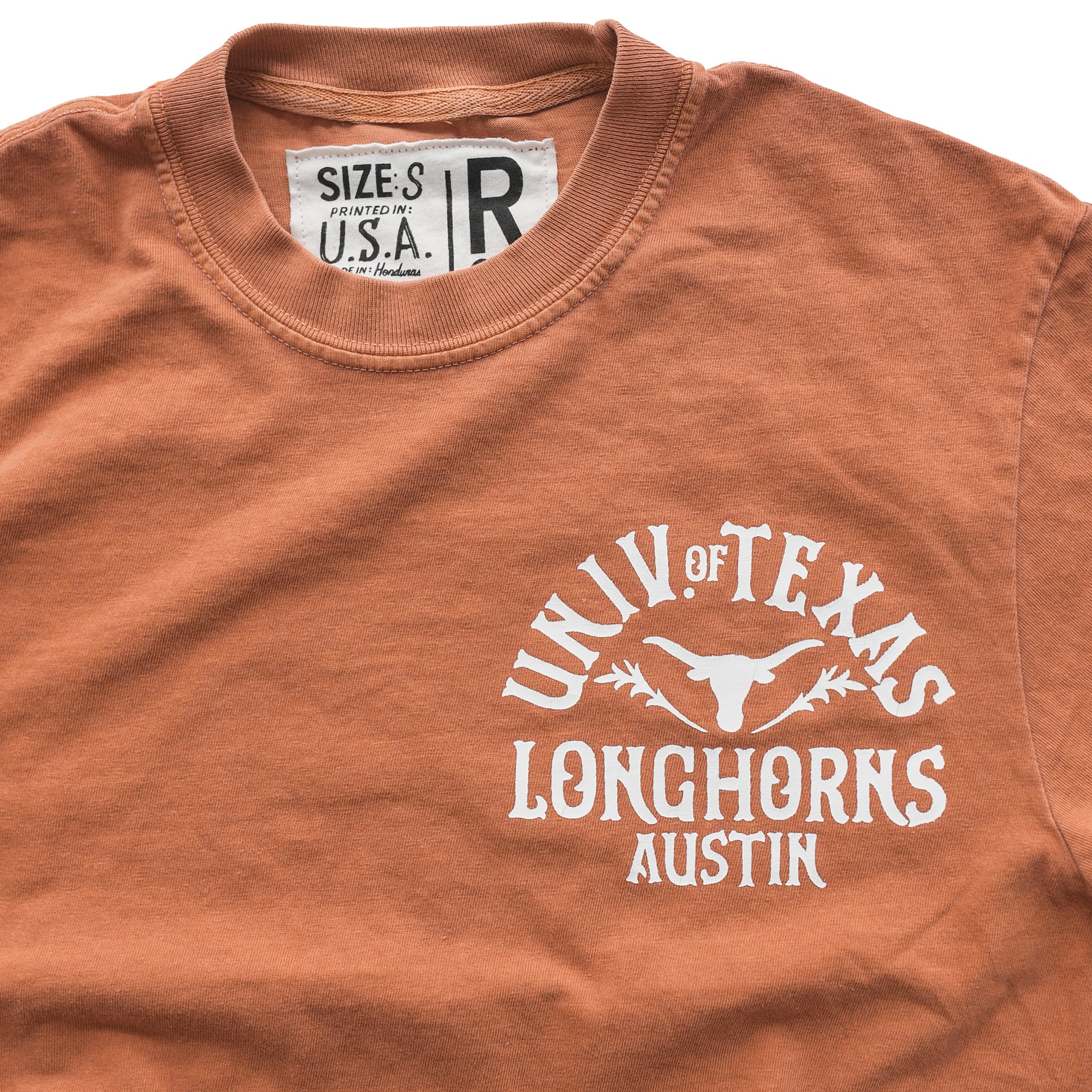 Unisex Roots of Fight x Texas Longhorns Orange Hook 'Em Horns T-Shirt