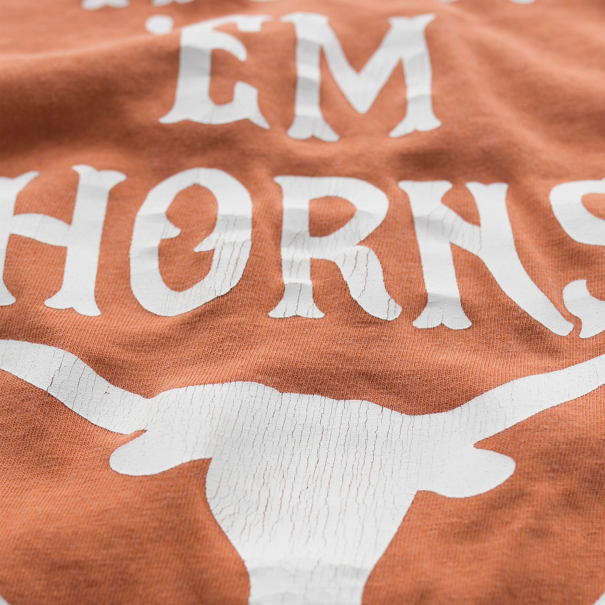 Unisex Roots of Fight x Texas Longhorns Orange Hook 'Em Horns T-Shirt