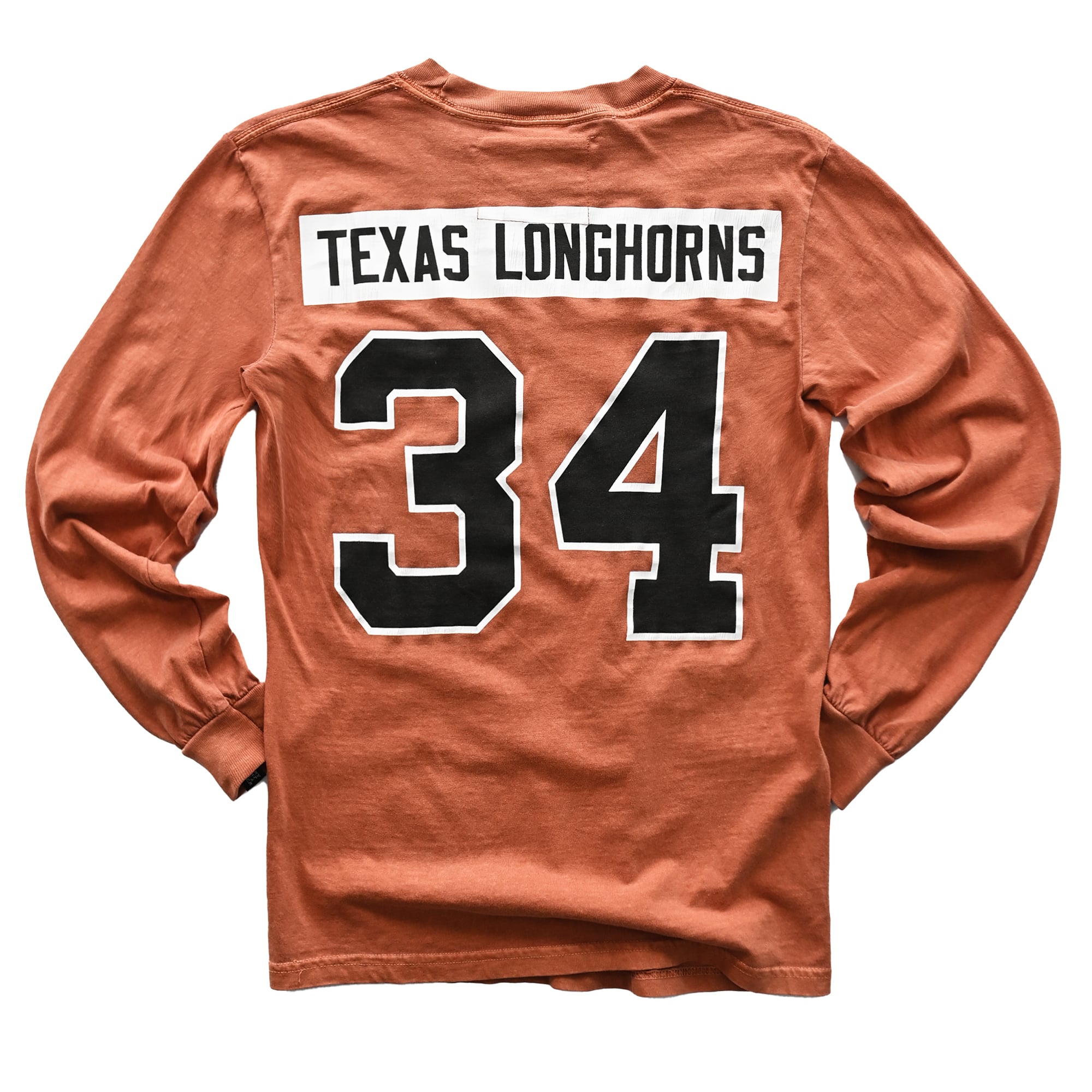Unisex Roots of Fight x Texas Longhorns Ricky Williams Orange #34 Long Sleeve T-Shirt