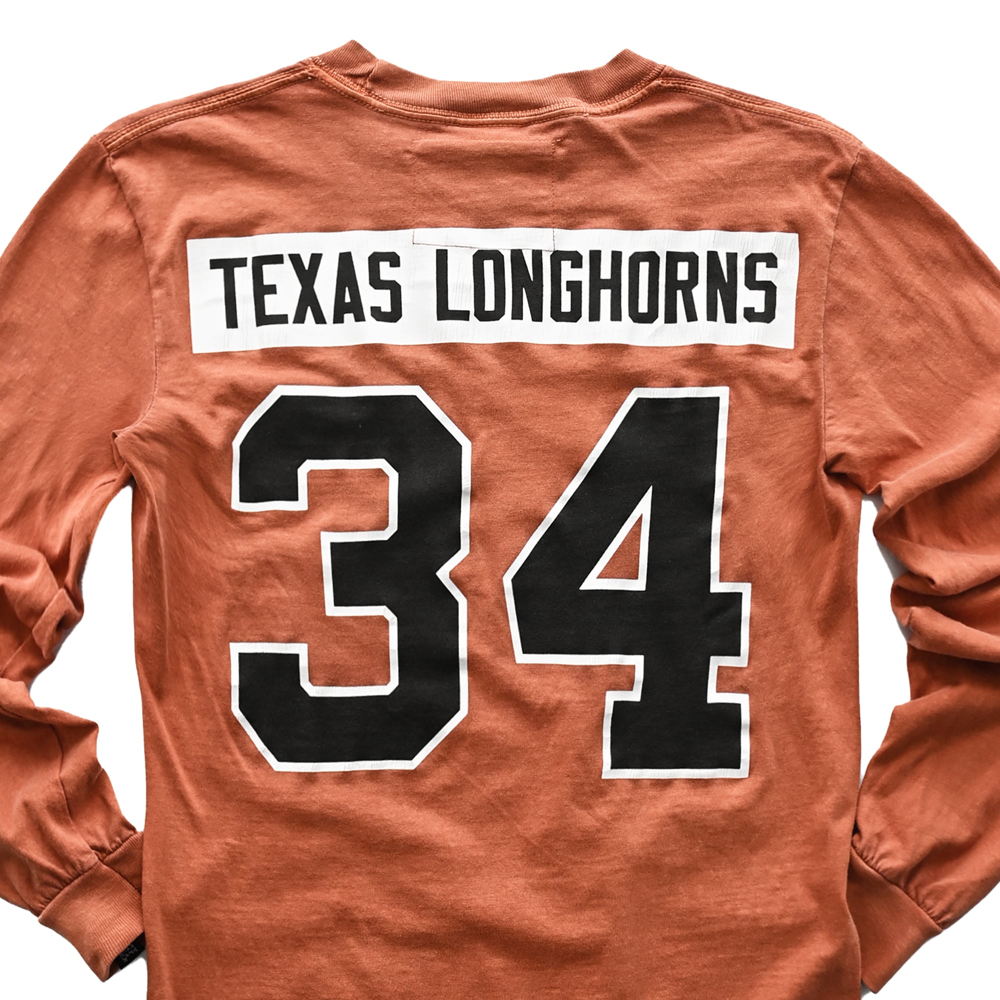 Unisex Roots of Fight x Texas Longhorns Ricky Williams Orange #34 Long Sleeve T-Shirt