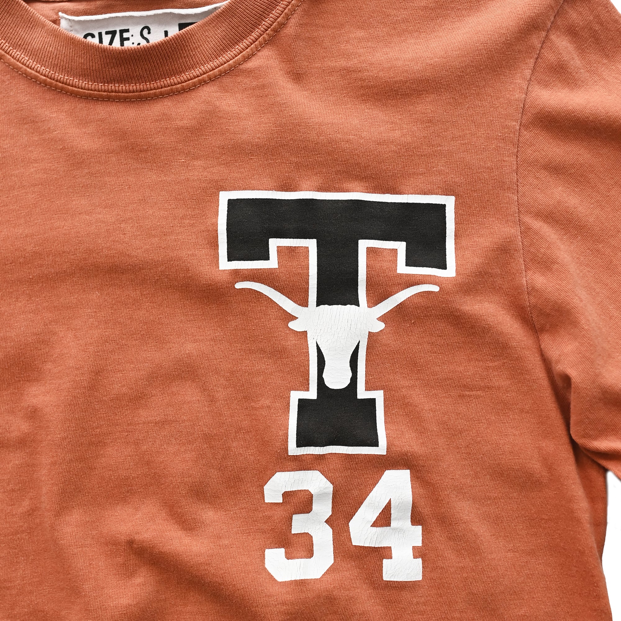 Unisex Roots of Fight x Texas Longhorns Ricky Williams Orange #34 Long Sleeve T-Shirt