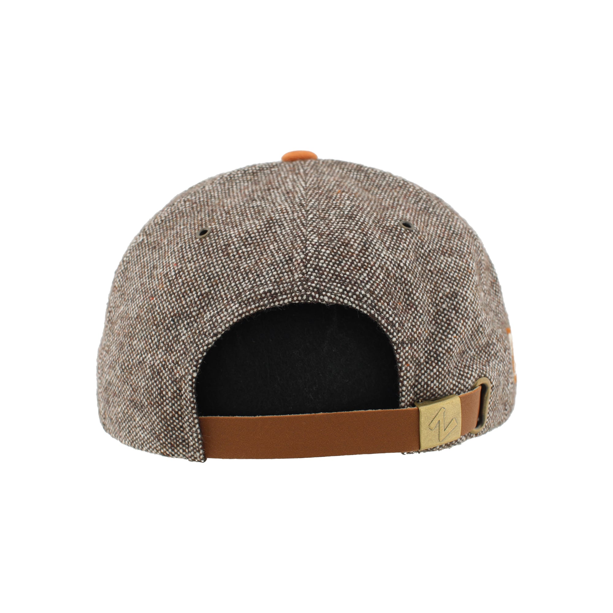 Chapeau unisexe Zephyr marron/orange Texas Longhorns en tweed à couronne pincée et ajustable